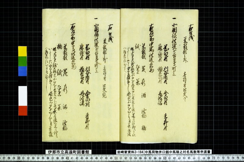 中馬荷物并口銭中馬稼之村名馬数等申渡書 - ページ 10