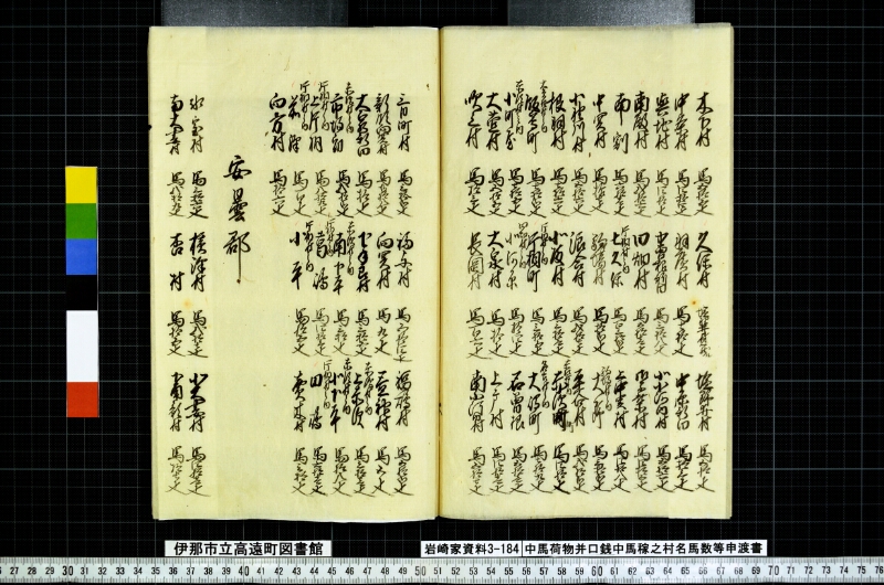 中馬荷物并口銭中馬稼之村名馬数等申渡書 - ページ 17