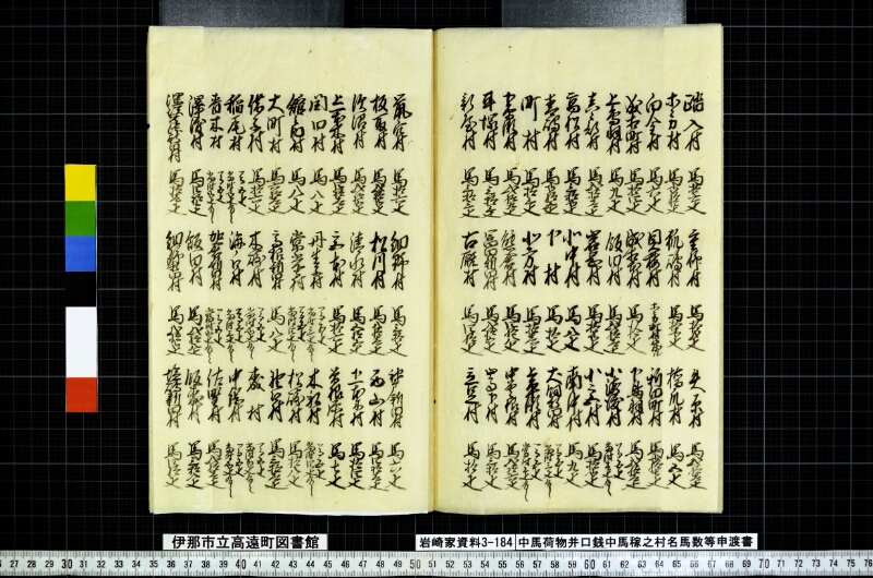 中馬荷物并口銭中馬稼之村名馬数等申渡書 - ページ 19