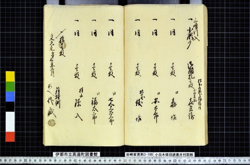小白木條目請書并判取帳 - ページ 81