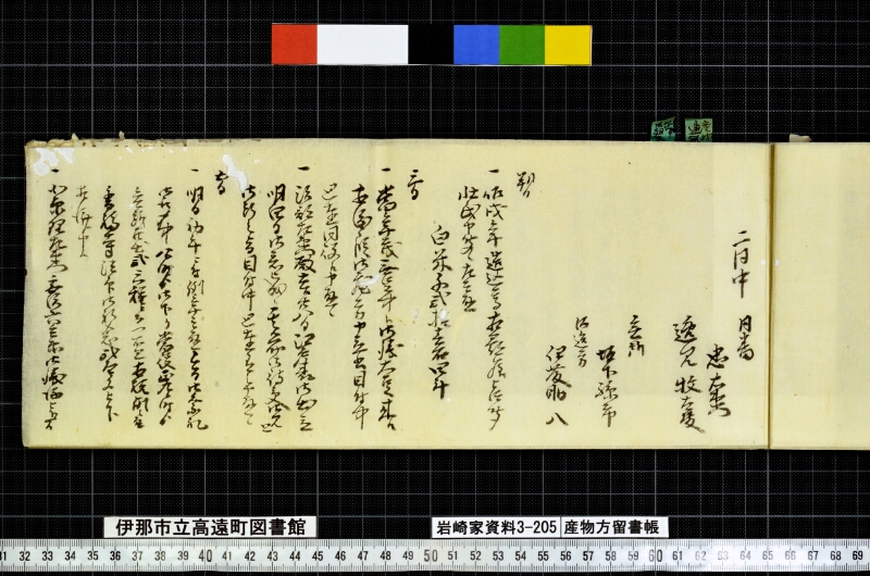産物方留書帳 - ページ 7