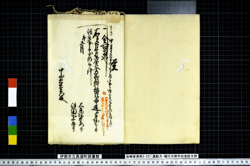 通船方植付方御手傳金證文控 - ページ 4