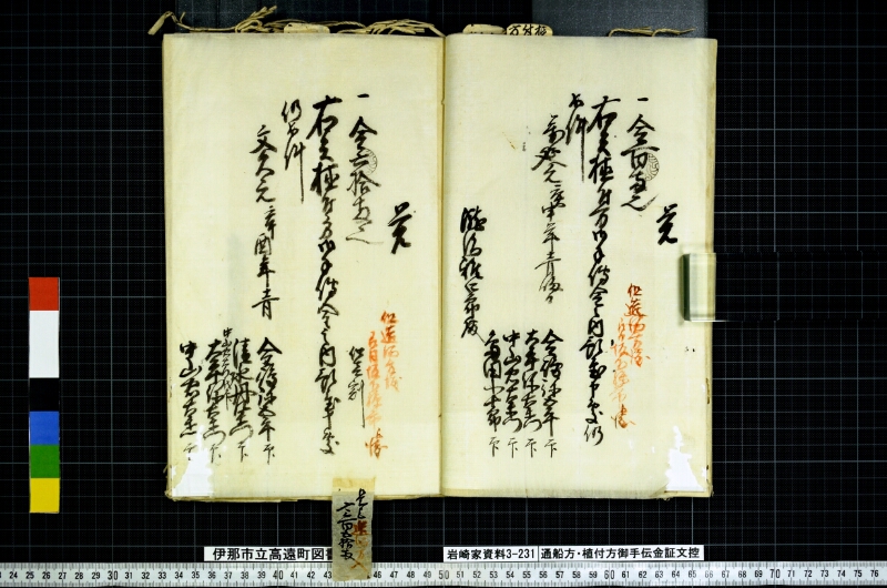 通船方植付方御手傳金證文控 - ページ 20
