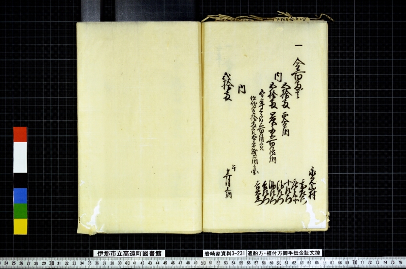 通船方植付方御手傳金證文控 - ページ 78