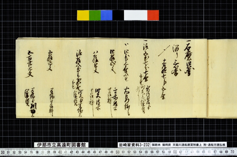 御廻米御用炭天龍川通船運賃附書上 - ページ 29