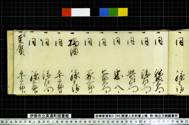 諸運上名前書上帳 - ページ 109