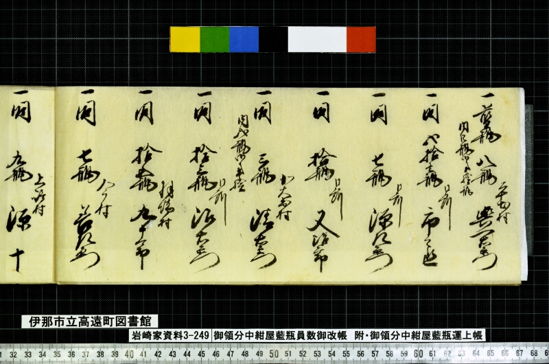 御領分中御領分中紺屋藍瓶員数御改帳 - ページ 12
