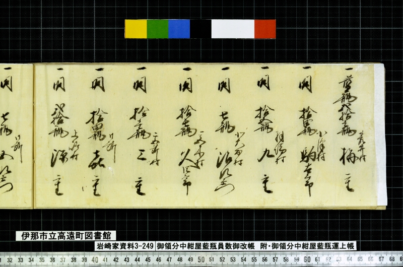 御領分中御領分中紺屋藍瓶員数御改帳 - ページ 47