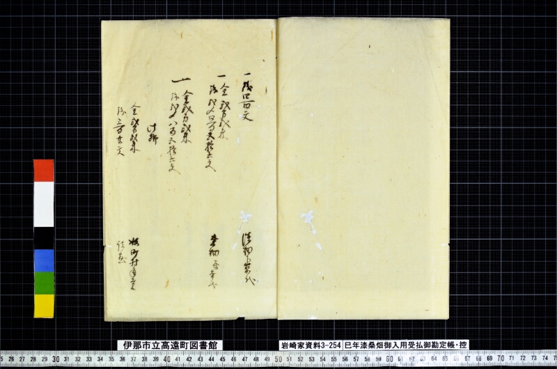 巳年漆桑畑御入用受払御勘定帳扣 - ページ 2