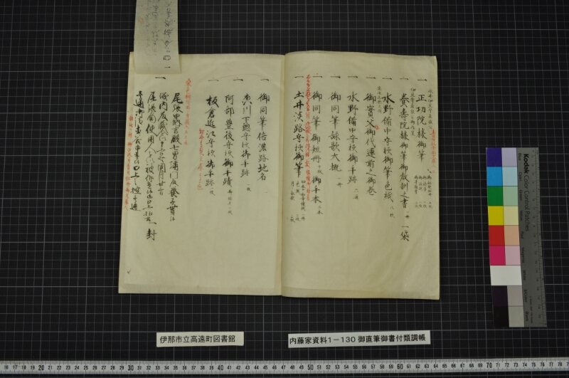御直筆御書付類調帳 - ページ 4