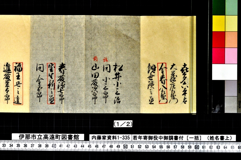 若年寄御役中御調書付 - ページ 2