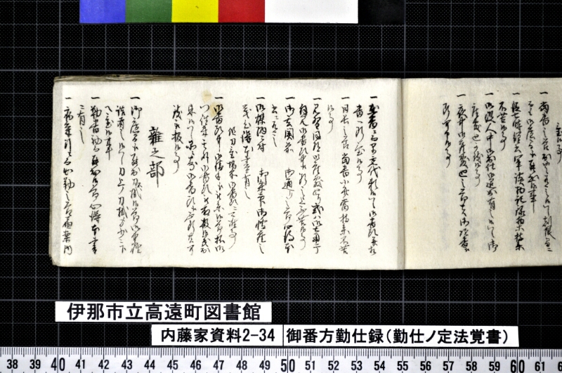 御番方勤仕録 - ページ 61