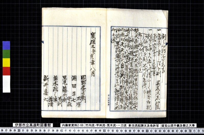 竹内流・甲州流・荒木流・一刀流新当流起請文及免許写堤宝山流手鏡及個之大事 - ページ 4