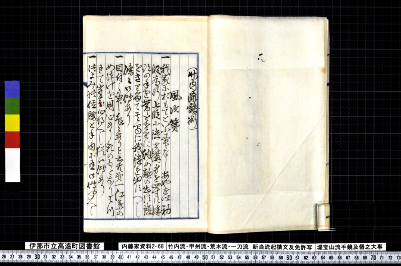 竹内流・甲州流・荒木流・一刀流新当流起請文及免許写堤宝山流手鏡及個之大事 - ページ 18