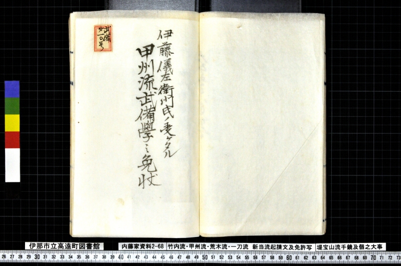 竹内流・甲州流・荒木流・一刀流新当流起請文及免許写堤宝山流手鏡及個之大事 - ページ 22