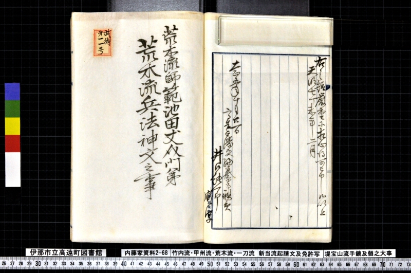 竹内流・甲州流・荒木流・一刀流新当流起請文及免許写堤宝山流手鏡及個之大事 - ページ 27