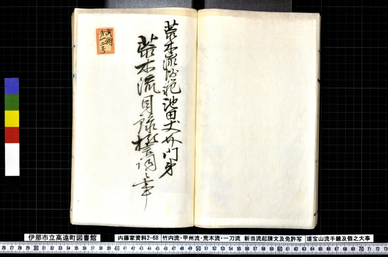 竹内流・甲州流・荒木流・一刀流新当流起請文及免許写堤宝山流手鏡及個之大事 - ページ 38