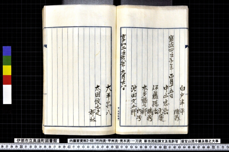 竹内流・甲州流・荒木流・一刀流新当流起請文及免許写堤宝山流手鏡及個之大事 - ページ 40