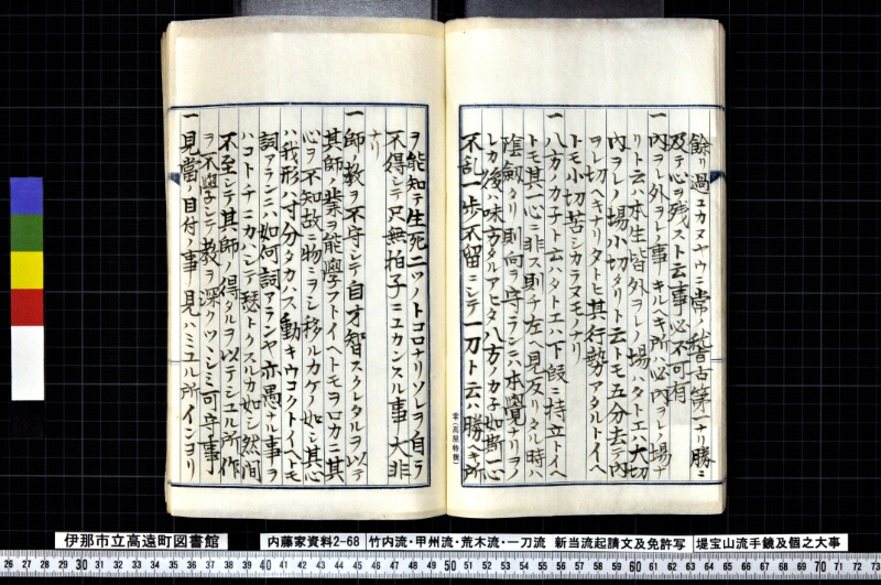 竹内流・甲州流・荒木流・一刀流新当流起請文及免許写堤宝山流手鏡及個之大事 - ページ 45