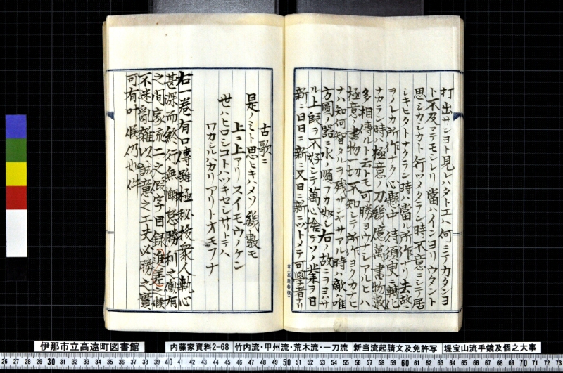 竹内流・甲州流・荒木流・一刀流新当流起請文及免許写堤宝山流手鏡及個之大事 - ページ 46