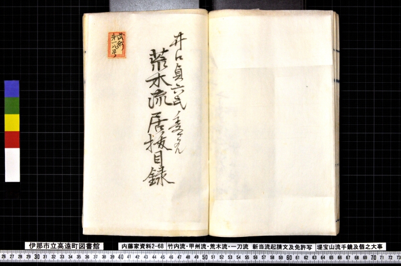 竹内流・甲州流・荒木流・一刀流新当流起請文及免許写堤宝山流手鏡及個之大事 - ページ 79