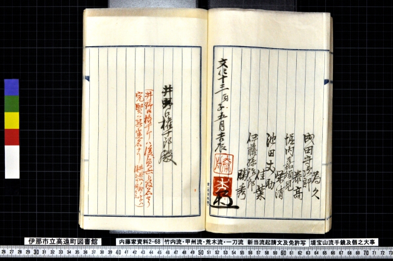 竹内流・甲州流・荒木流・一刀流新当流起請文及免許写堤宝山流手鏡及個之大事 - ページ 86