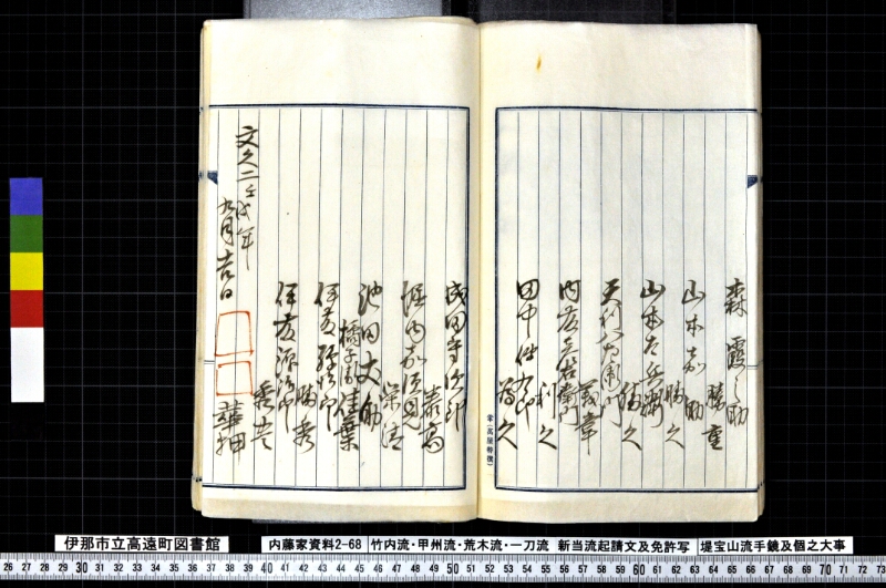 竹内流・甲州流・荒木流・一刀流新当流起請文及免許写堤宝山流手鏡及個之大事 - ページ 98