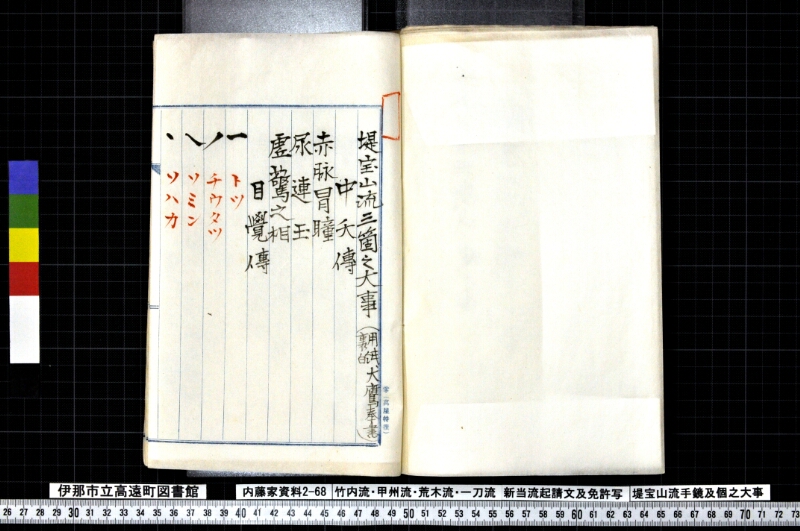竹内流・甲州流・荒木流・一刀流新当流起請文及免許写堤宝山流手鏡及個之大事 - ページ 117