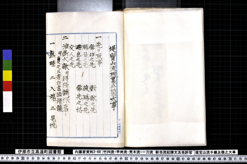 竹内流・甲州流・荒木流・一刀流新当流起請文及免許写堤宝山流手鏡及個之大事 - ページ 121