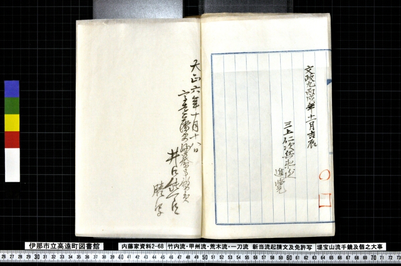 竹内流・甲州流・荒木流・一刀流新当流起請文及免許写堤宝山流手鏡及個之大事 - ページ 123