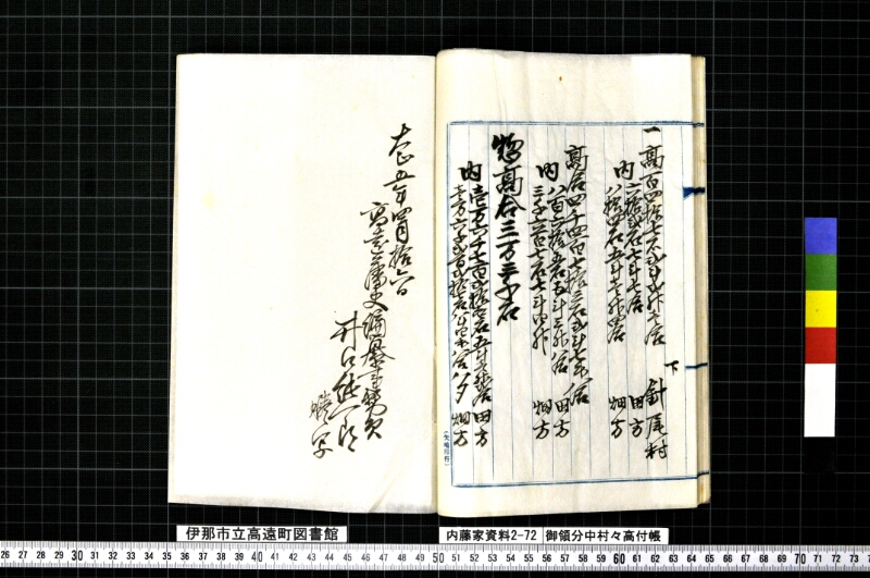 御領分中村々高付帳 - ページ 26