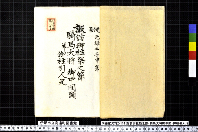 諏訪御柱祭之節・騎馬大将御中間頭・御柱引人足 - ページ 2