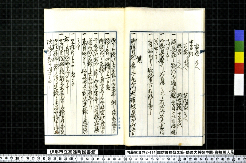 諏訪御柱祭之節・騎馬大将御中間頭・御柱引人足 - ページ 14