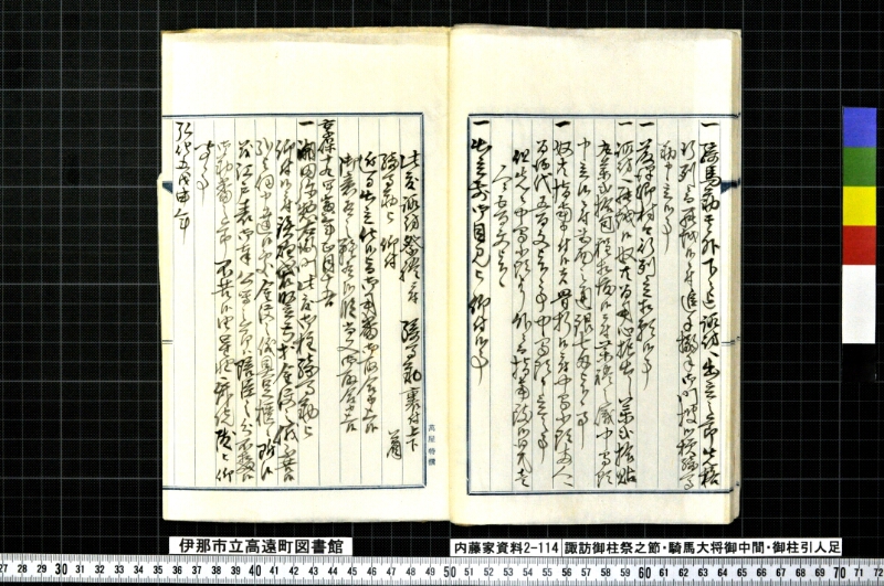 諏訪御柱祭之節・騎馬大将御中間頭・御柱引人足 - ページ 17