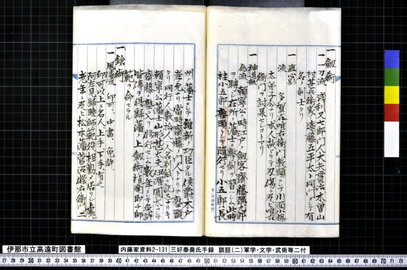 三好泰喬氏手録他 - ページ 31