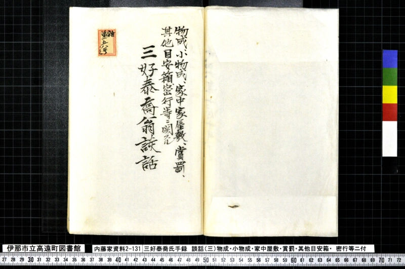 三好泰喬氏手録他 - ページ 36