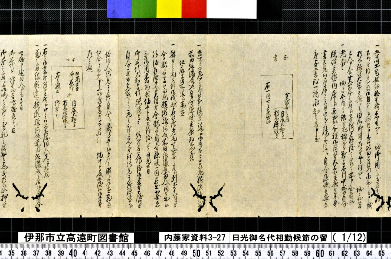 日光御名代相勤候節ノ留 - ページ 3
