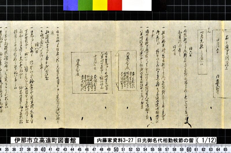 日光御名代相勤候節ノ留 - ページ 7