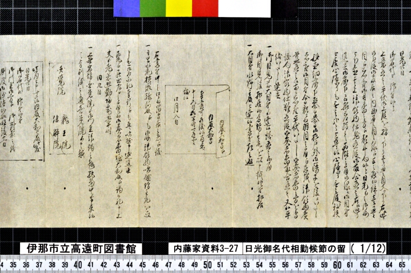 日光御名代相勤候節ノ留 - ページ 9