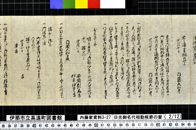 日光御名代相勤候節ノ留 - ページ 32