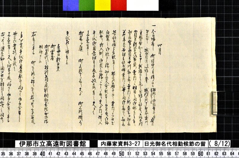 日光御名代相勤候節ノ留 - ページ 160