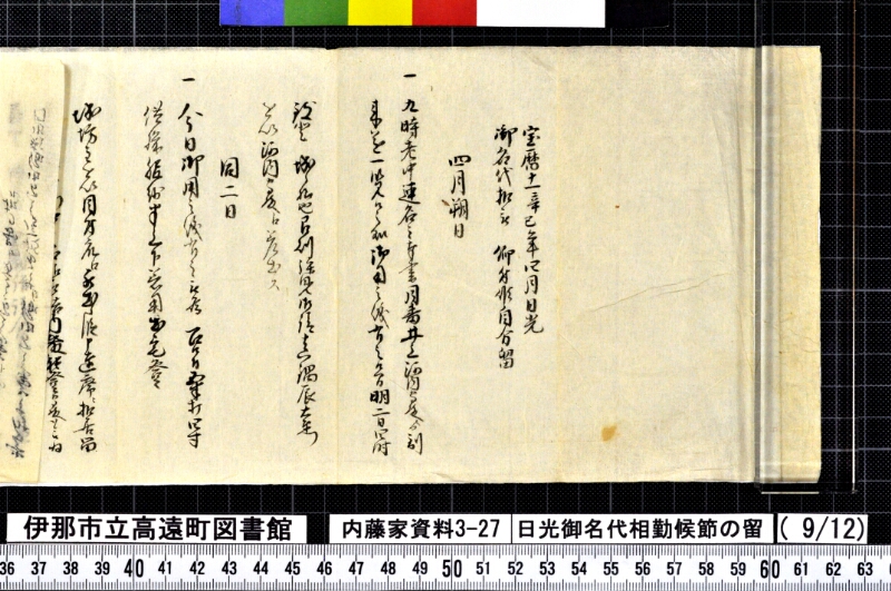 日光御名代相勤候節ノ留 - ページ 162