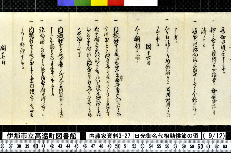 日光御名代相勤候節ノ留 - ページ 168