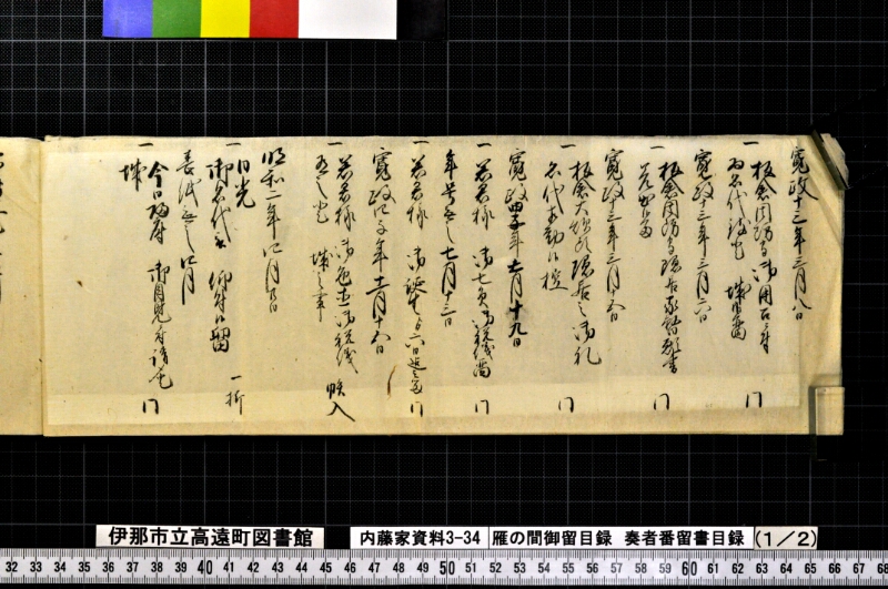 雁ノ間御留目録奏者番留書目録 - ページ 6