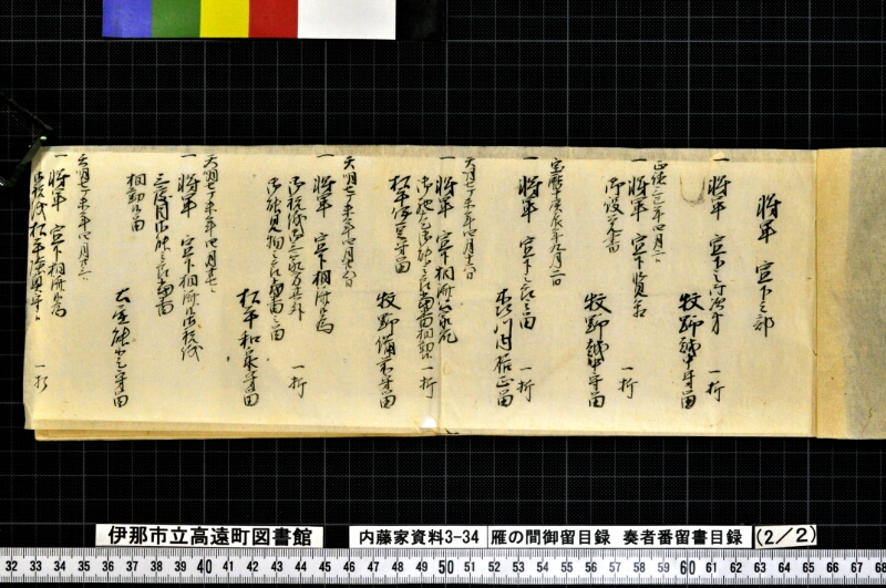 雁ノ間御留目録奏者番留書目録 - ページ 17