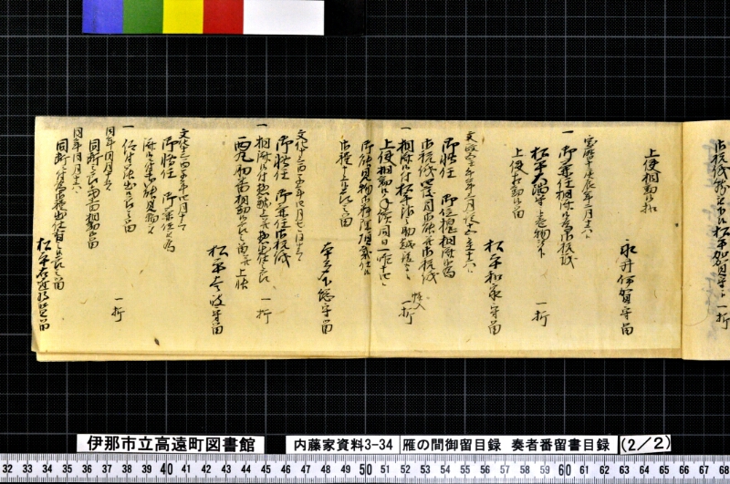 雁ノ間御留目録奏者番留書目録 - ページ 21