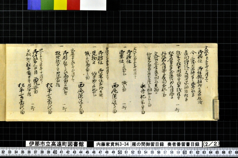 雁ノ間御留目録奏者番留書目録 - ページ 24