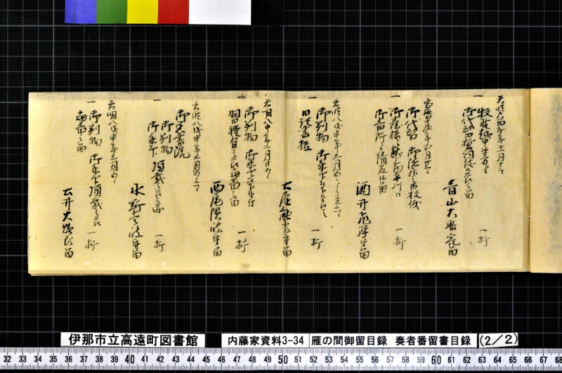 雁ノ間御留目録奏者番留書目録 - ページ 25