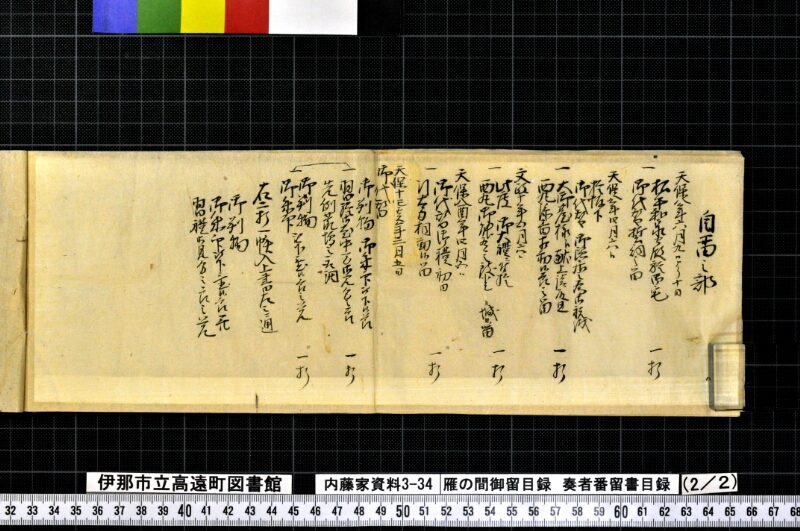 雁ノ間御留目録奏者番留書目録 - ページ 28