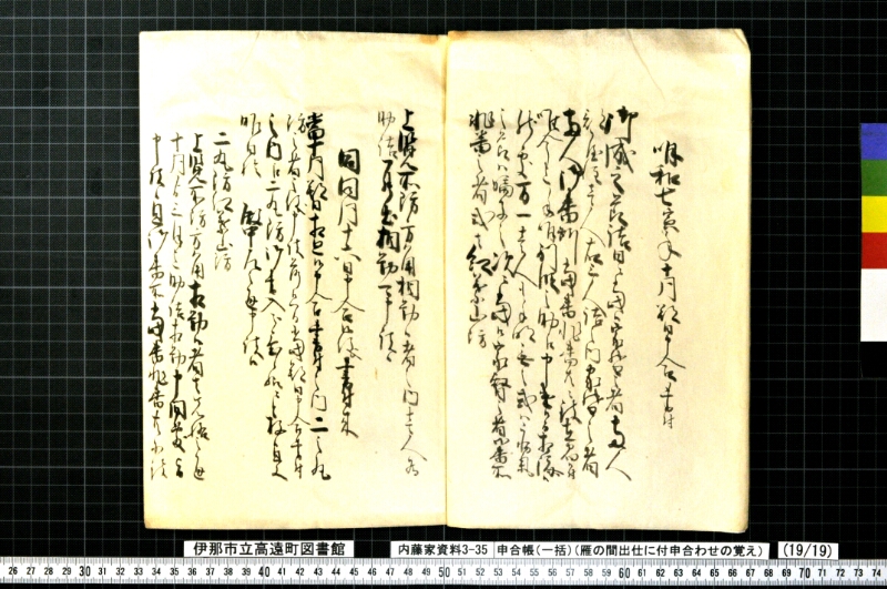 申合帳〔一括〕 - ページ 487